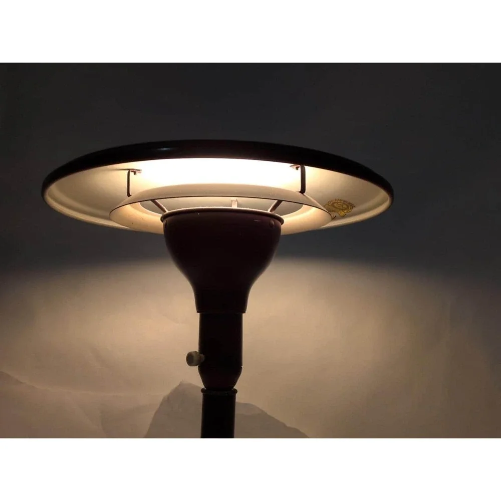 VTG Red Sight Light 1950s Flying Saucer Lamp MCM Mid Century MG Wheeler  Doane